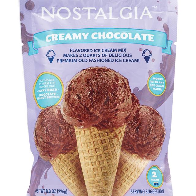 Nostalgia Premium Ice Cream Mix, Chocolate (8 oz)