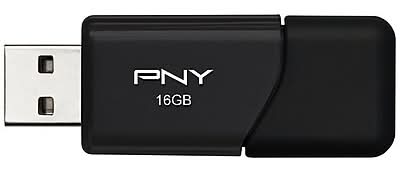 PNY 16GB Attaché 3 USB 2.0 Flash Drive (P-FD16GATT3-BG)