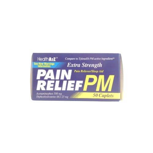 Healtha2z Extra Strength Pm Pain Reliever 500 mg (50 caplets)