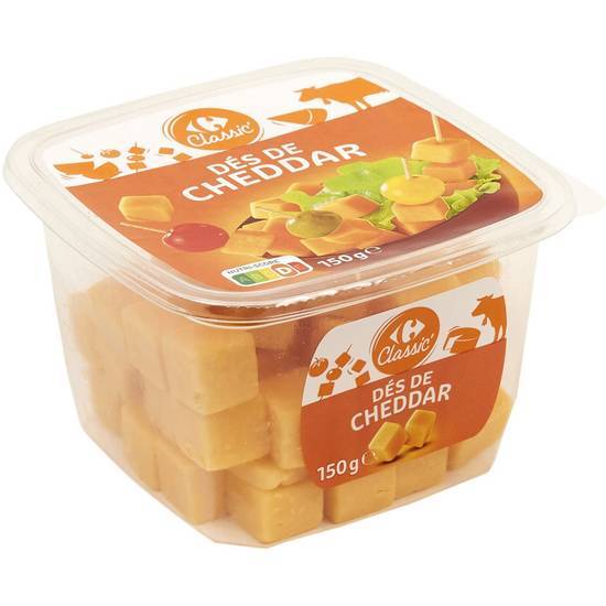 Carrefour Classic' - Fromage dés de cheddar