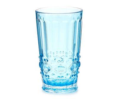 Blue Jewel Highball Plastic Glass, 19.5 Oz.