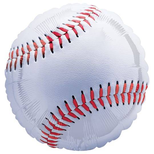 Inflated Giant Championship Baseball Balloon, White