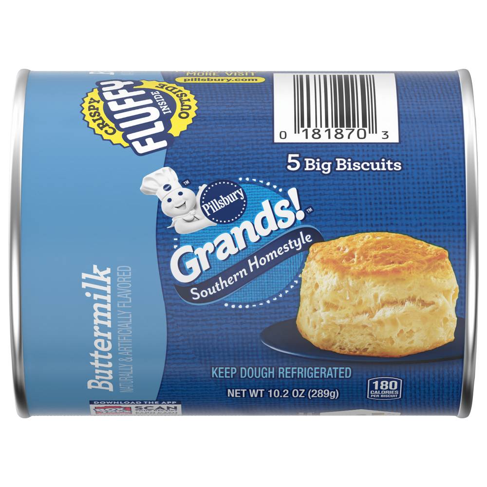 Pillsbury Grands! Southern Homestyle Buttermilk Biscuits (5 x 2.04 oz)