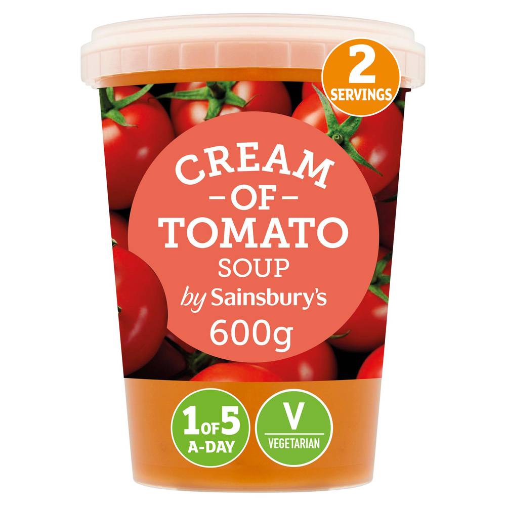 Sainsbury's Cream Of Tomato Soup 600g (Serves 2)