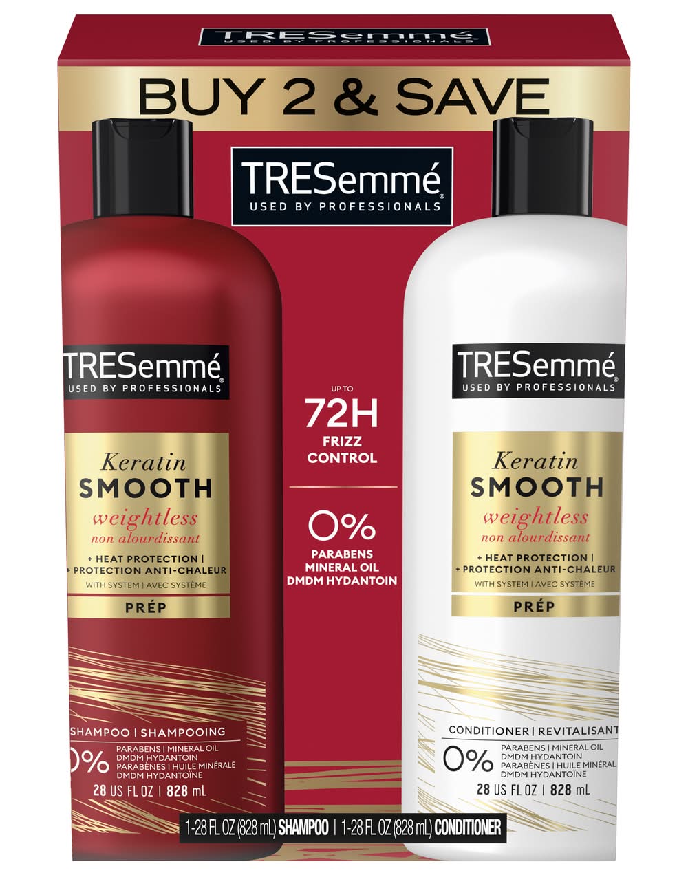 TRESemmé Hair Care Keratin Smooth Regimen (28 fl oz, 2 ct)