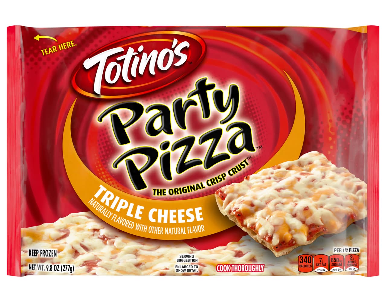 Totino's Party Pizza, Triple Cheese (9.8 oz)