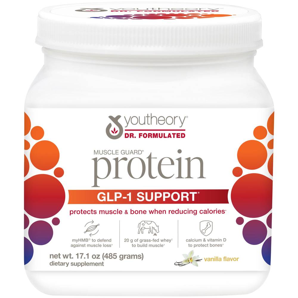 Muscle Guard Protein - Glp-1 Support - Protects Muscle & Bone When Reducing Calories - Vanilla (17.1 Oz. / 10 Servings)