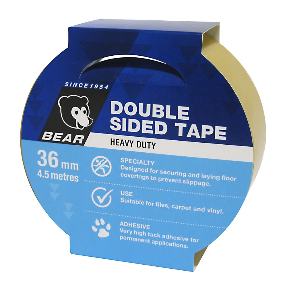 BEAR Double Sided Tape 36mm X 4.5m