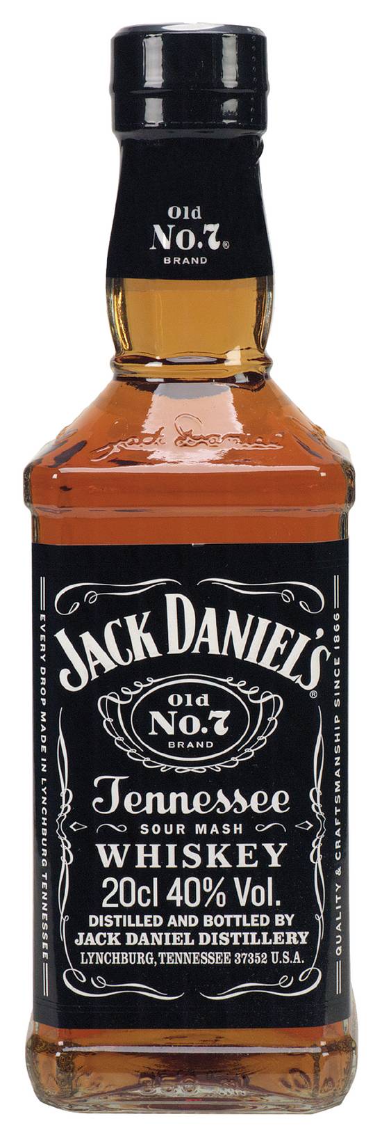 Jack Daniel's - Old n°7 whiskey tennessee (200 ml)