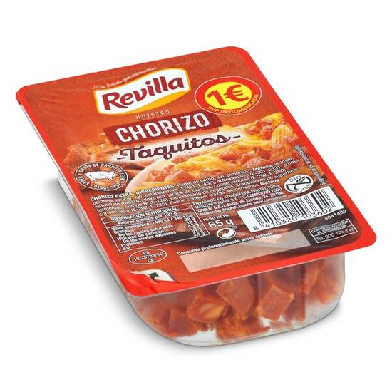 Taquitos de Chorizo Revilla Bandeja (65 g)