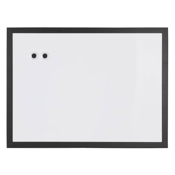 Realspace Magnetic Dry-Erase Whiteboard, 18" X 24", Black Finish Frame