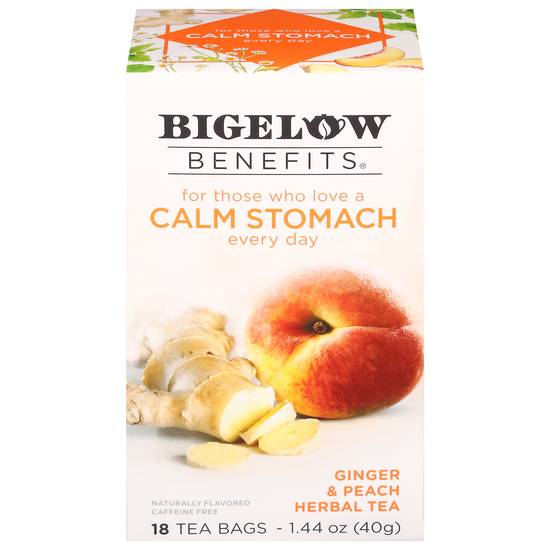 Bigelow Benefits Herbal Tea (18ct, 1.35 oz) (ginger & peach)