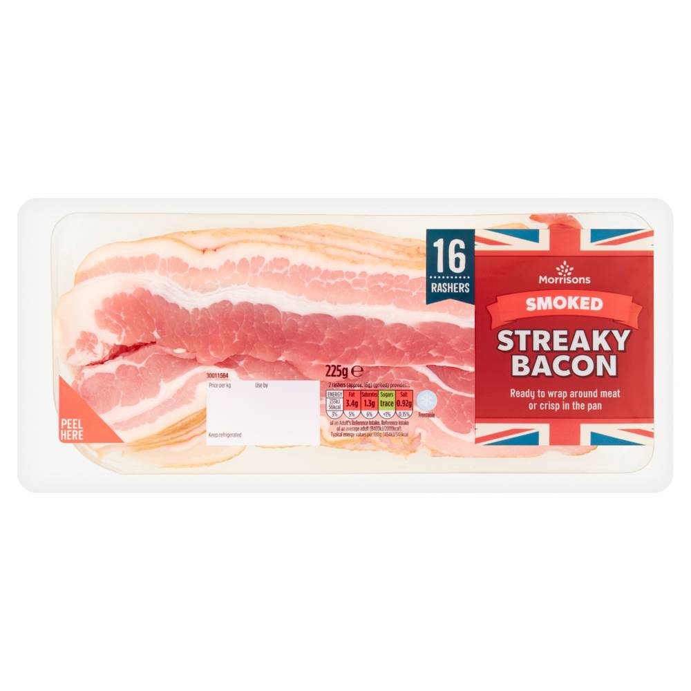 Morrisons Streaky Bacon (225g)