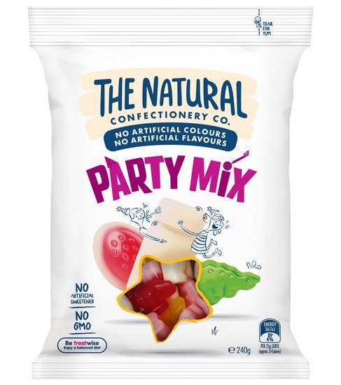 The Natural Confectionery Company Party Mix 240g