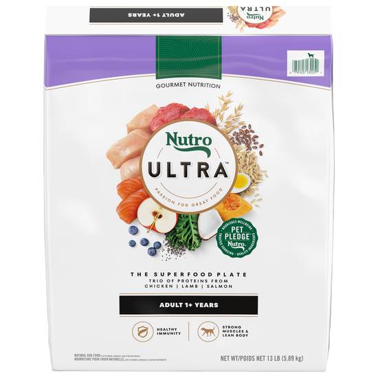 Nutro Ultra Adult 1+ Years the Superfood Plate Natural Dog Food