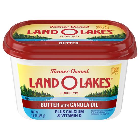 Land O'lakes Butter With Canola Oil Spread With Canola Oil