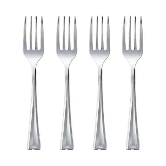 Celebrate It Plastic Mini Forks, Silver (24 ct)