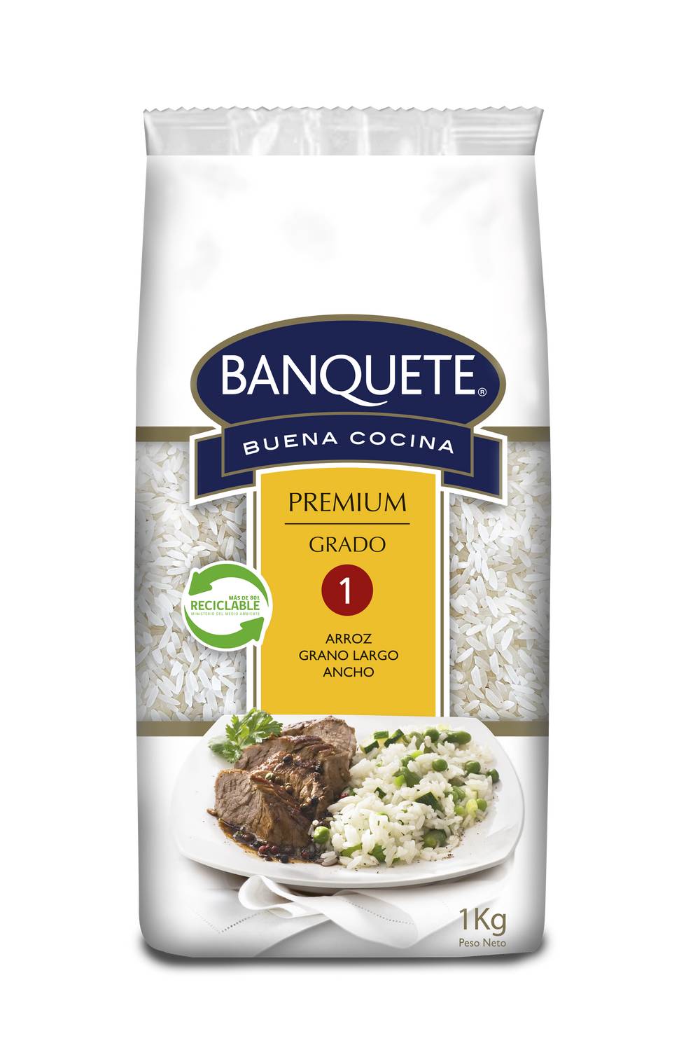 Banquete · Arroz grado 1 largo ancho (1 kg)