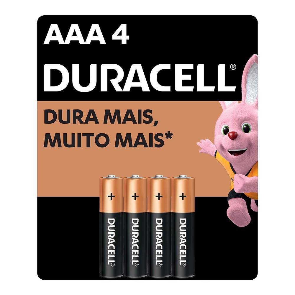 Duracell · Pilha palito aaa (4 un)