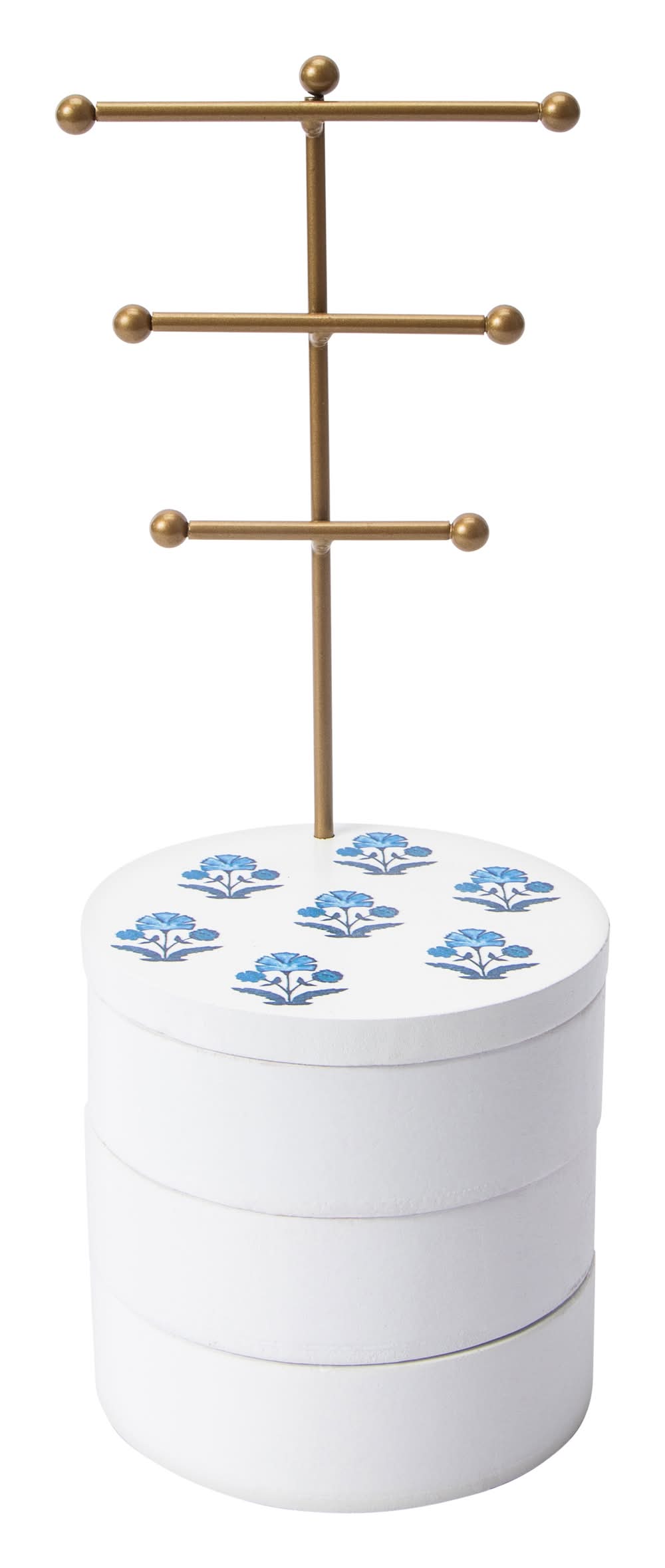 Jewelry Holder Blue Flower