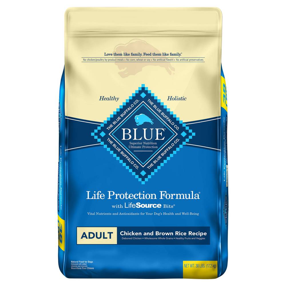 Blue Buffalo Life Protection Formula Chicken & Brown Rice Recipe Dog Food, 38 lbs