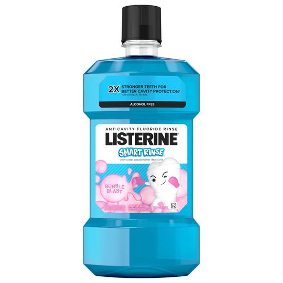 Listerine Alcohol Free Anticavity Bubble Blast Smart Rinse