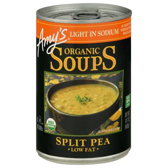 Amy's Organic Low Fat Soups (split pea)