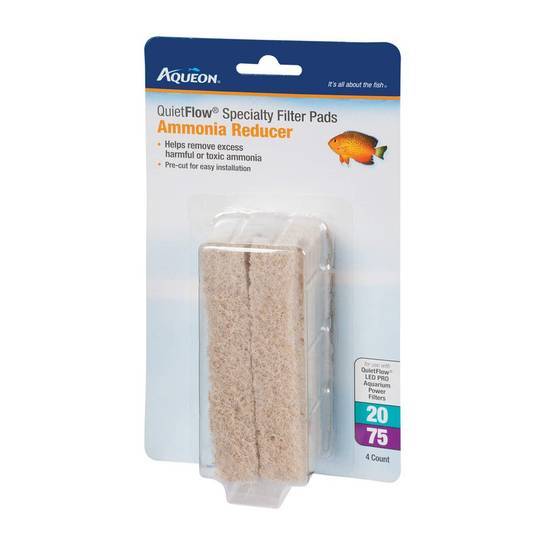 Aqueon Amonia Redicer For Quietflow Led Pro Filter 20/75 (4 ct)