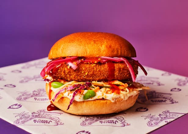 Veggie Korean Chicken Burger