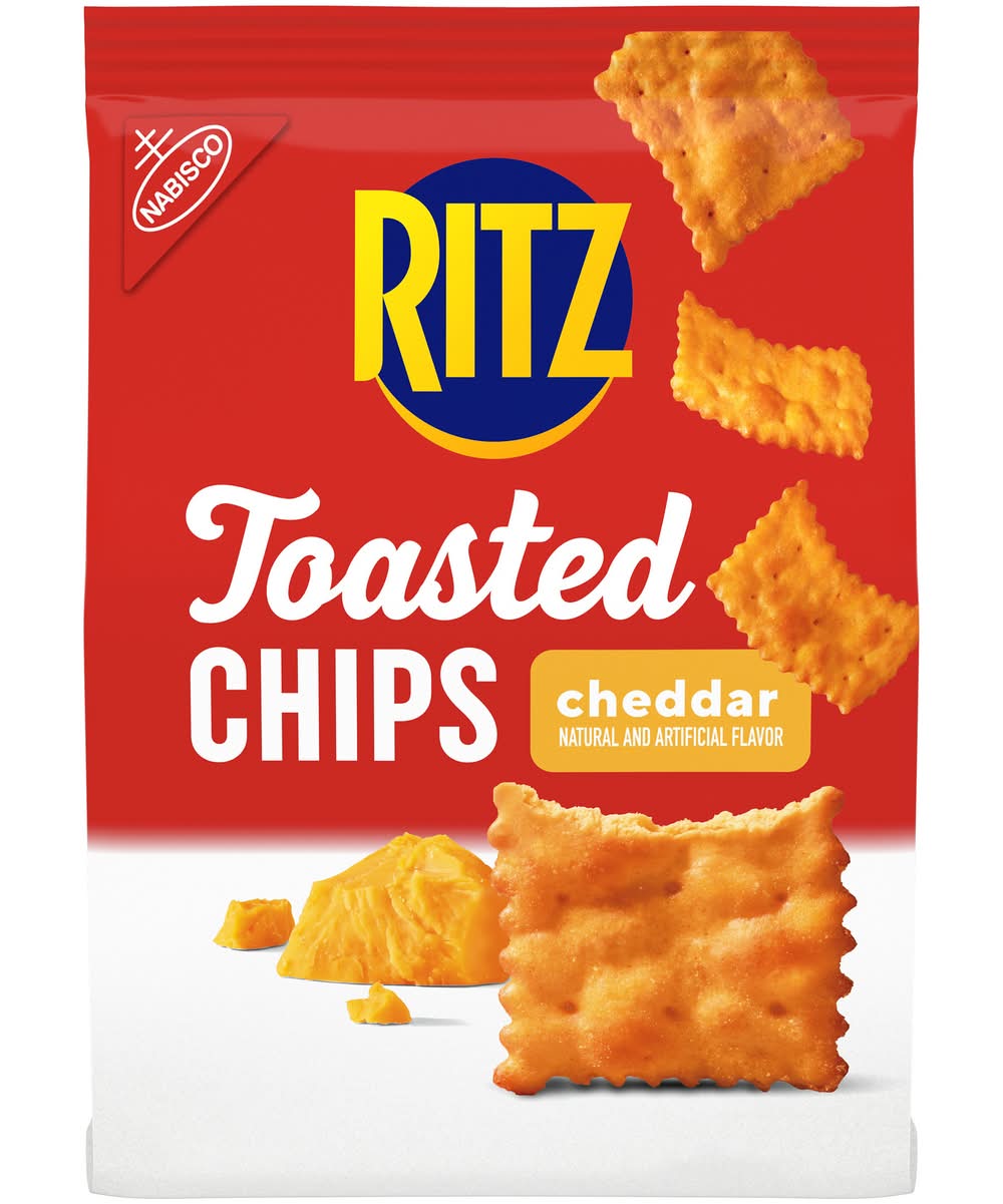 Ritz Oven Baked Toasted Cracker Chips, Cheddar (8.1 oz)