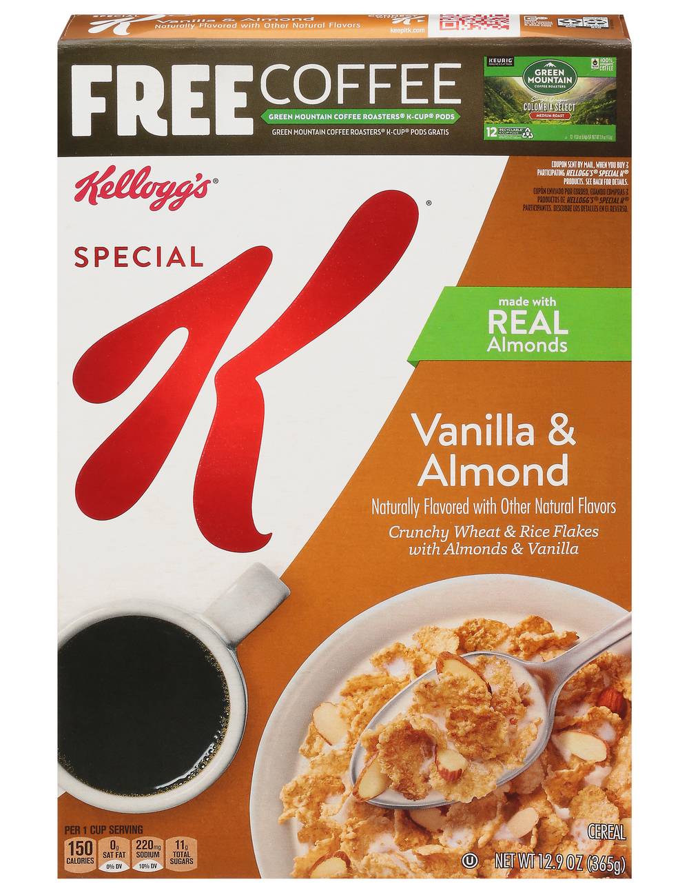 Special K Kellogg's Vanilla & Almonds Cereal (12.9 oz)