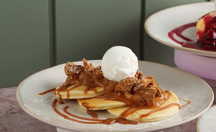 Pancakes - Apple Crumble & Salted Caramel