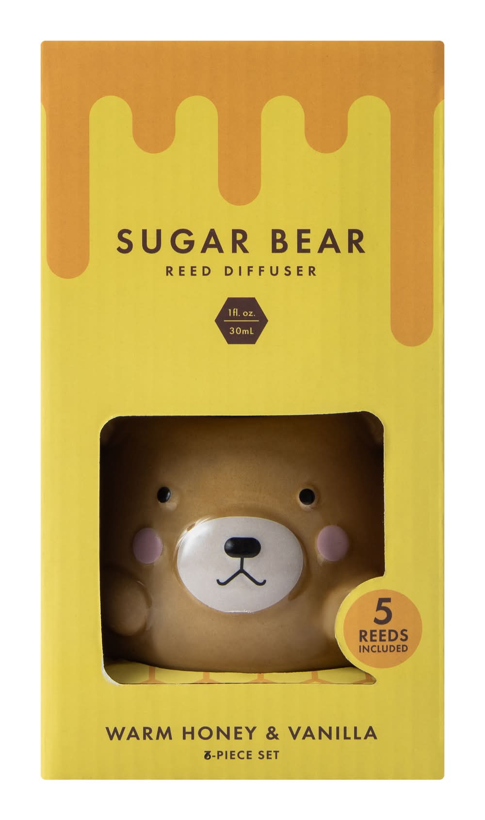 Sugar Bear Reed Diffuser 1oz 3-Piece Set