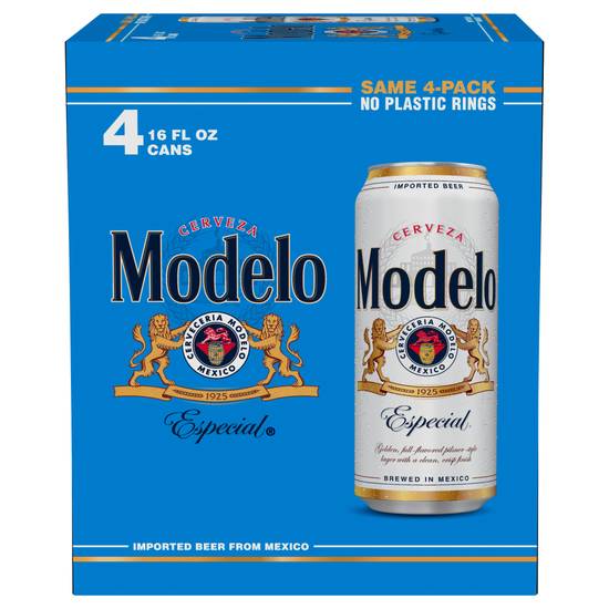 Modelo Especial Mexican Lager Beer (4 ct -16 fl oz)