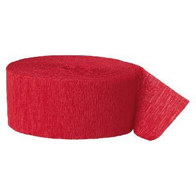 Spritz Crepe Streamer, Red