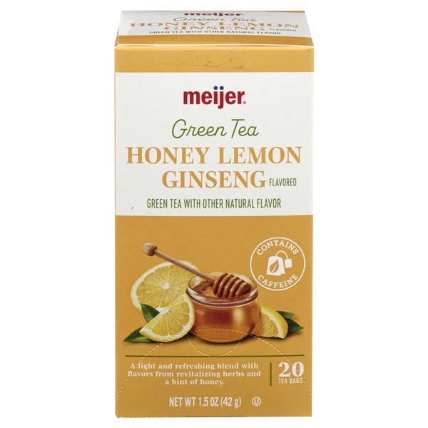 Meijer Honey Lemon Ginseng Green Tea (20 ct)
