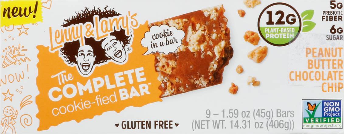 Lenny & Larry's Peanut Butter Chocolate Chip Cookie Gluten Free (9 ct)