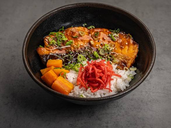 Teriyaki Salmon with Rice