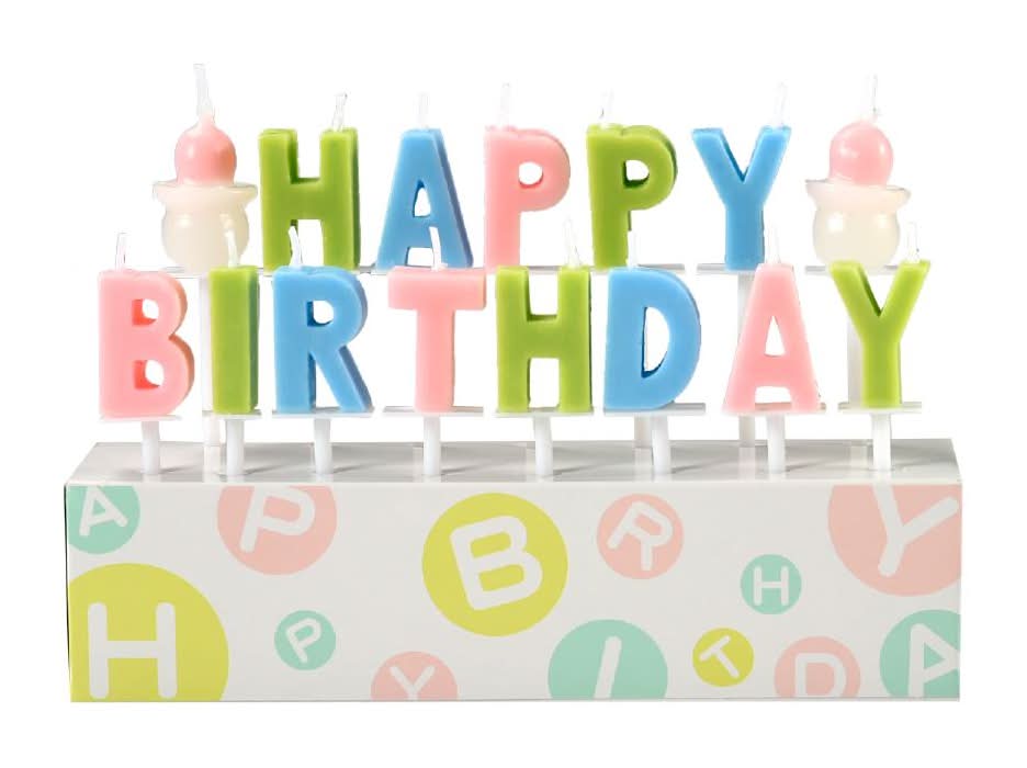 HAPPY BIRTHDAY蠟燭