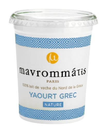 Mavrommátis - Yaourt grec nature au lait de vache 10% m.g. (500g)