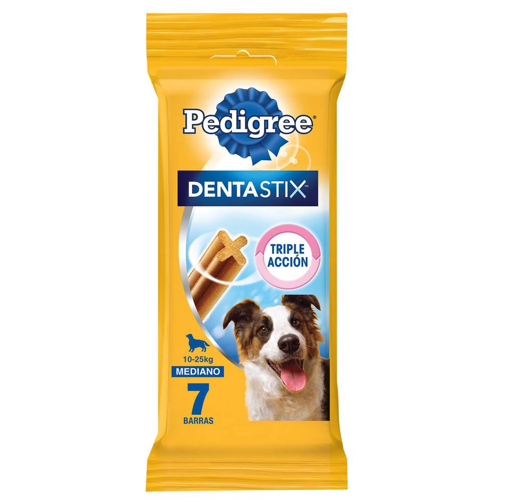 Pedigree snack perro adulto dentastix razas medianas (bolsa 7 u)