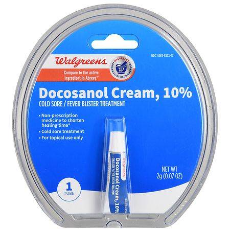 Walgreens Docosanol Cold Sore Cream