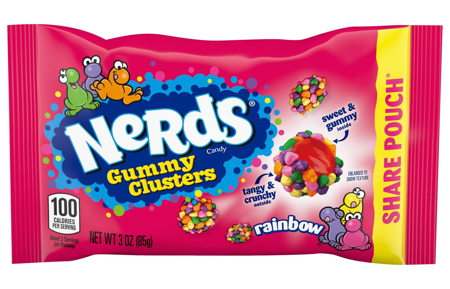 Nerds Clusters Share Pouch 85g