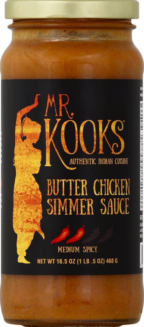 Mr. Kooks Medium Spicy Butter Chicken Simmer Sauce