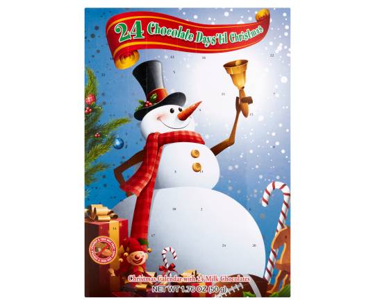 Albert's Christmas Calendar With 24 Milk Chocolates (1.76 oz)