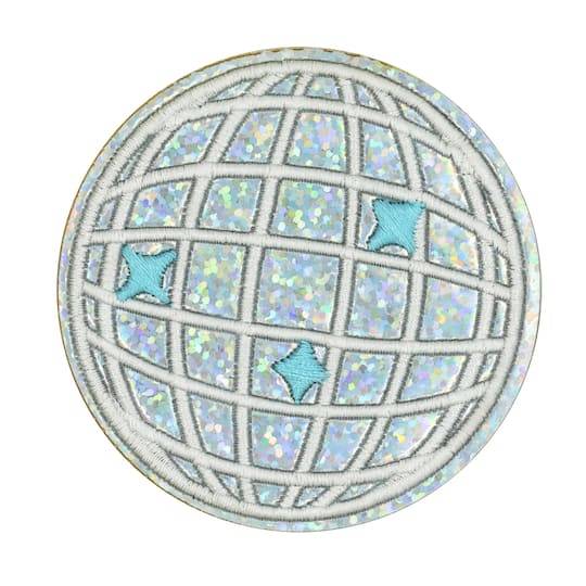 Iron-On & Adhesive Disco Ball Embroidered Patch By Make Market