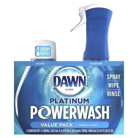 Dawn Platinum Powerwash Dish Soap Kit (946 ml)