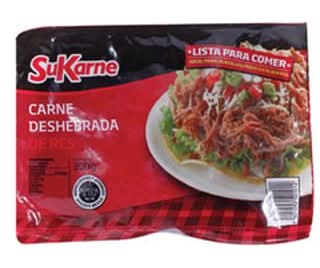 SuKarne · Carne de res deshebrada lista para comer (300 g)