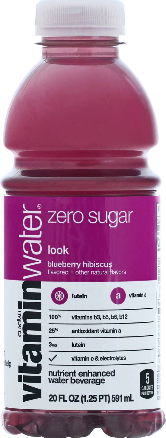 Vitaminwater Zero Sugar Look Blueberry Hibiscus Beverage
