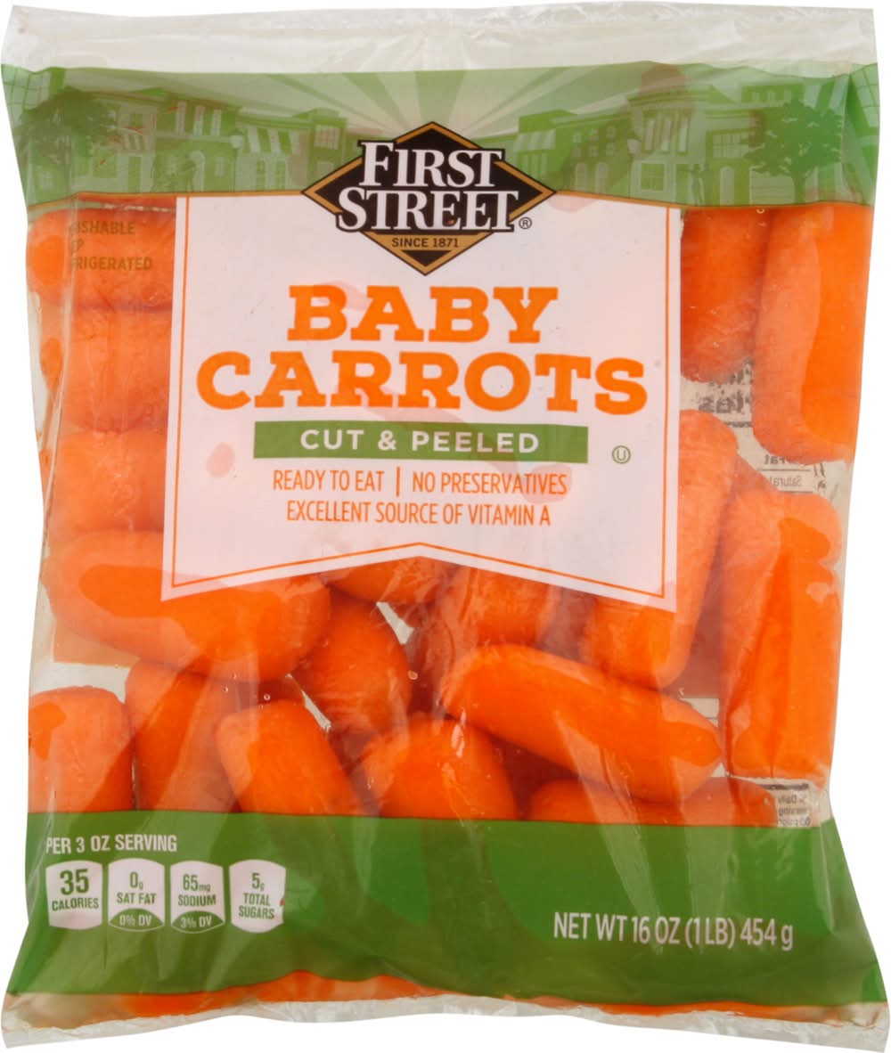 First Street Mini Peeled Carrots (1 lbs)